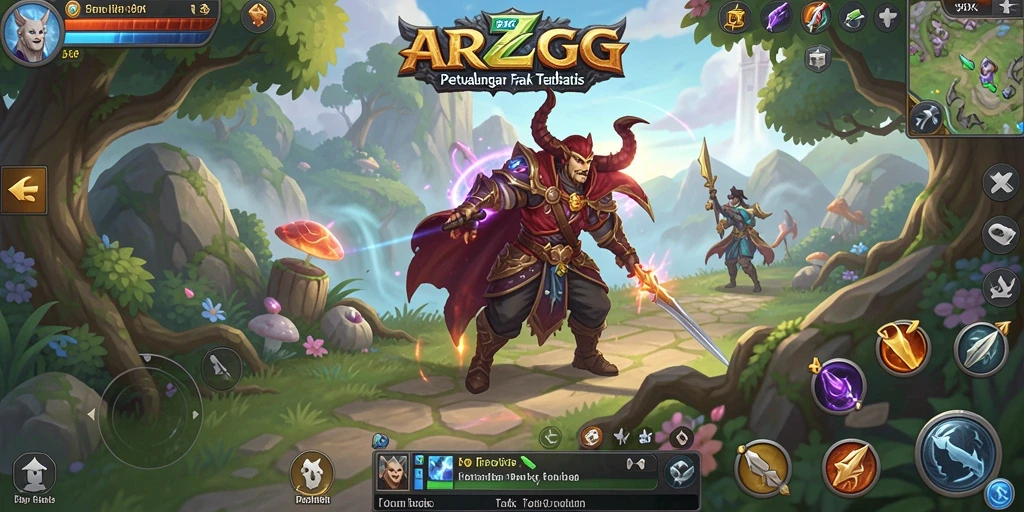 Screenshot menampilkan aksi mendebarkan dalam gameplay ARPG 9ZK.