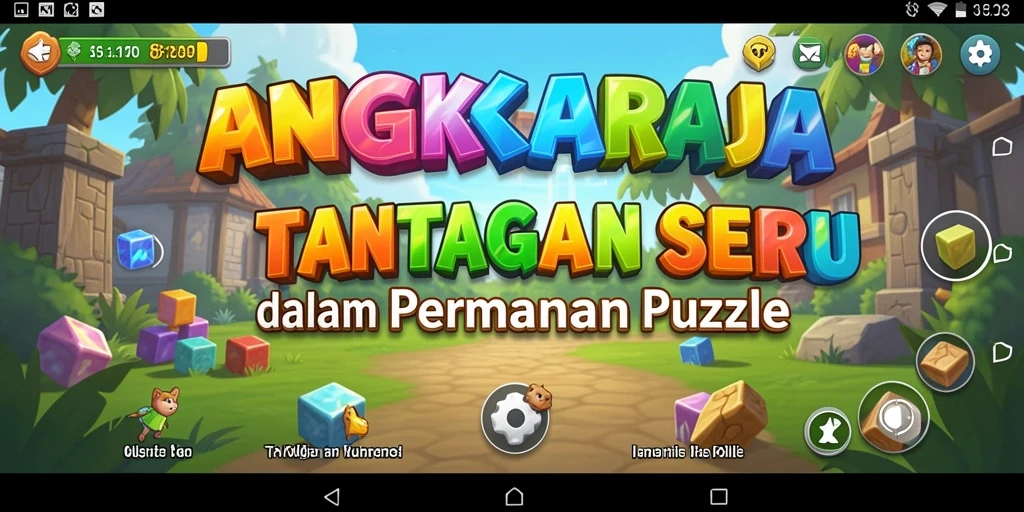 Screenshot dari gameplay ANGKARAJA, menunjukkan tantangan Puzzle yang menarik.