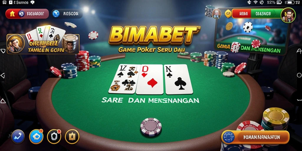 Tampilan gameplay seru dan interaktif dalam BIMABET.