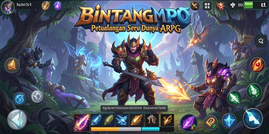 Tampilan gameplay BINTANGMPO yang memukau dan mendebarkan.