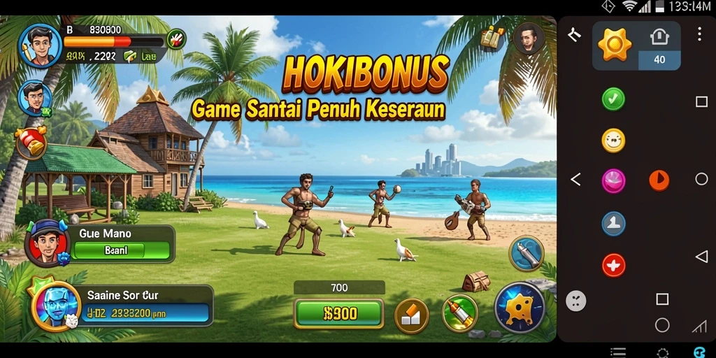 Tampilan gameplay HOKIBONUS yang seru dan penuh warna.