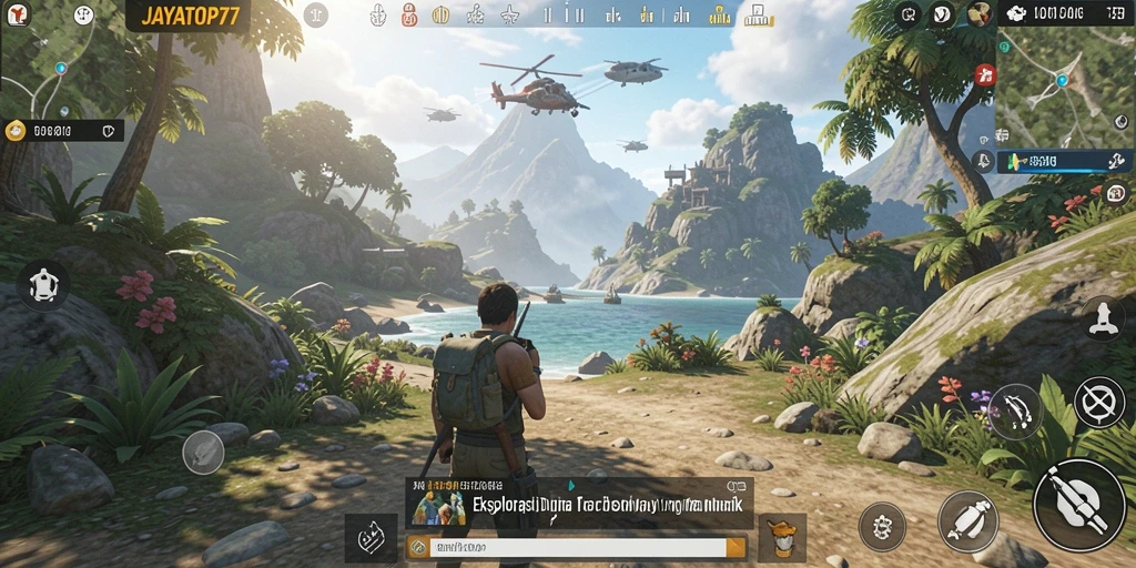 Gameplay JAYATOP77 yang menampilkan kebebasan eksplorasi dunia terbuka.