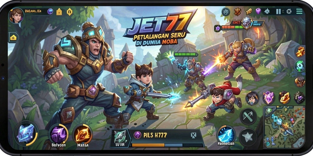 Tampilan seru pertempuran tim di JET77.