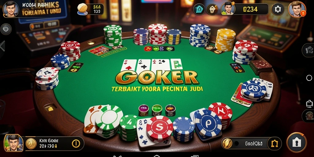 Screenshot gameplay K234 menampilkan aksi seru permainan Poker.