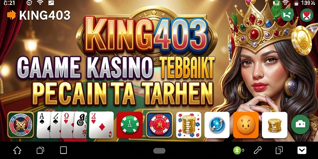 Tampilan menarik dari gameplay Kasino di KING403.