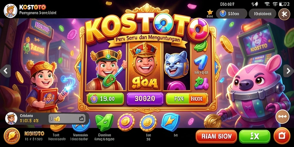 Gameplay seru KOSTOTO dengan mesin slot yang menawan.