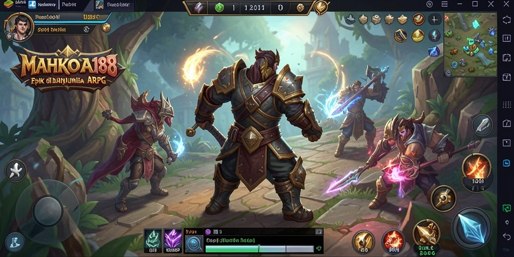 Tampilkan aksi heroik dalam gameplay ARPG MAHKOTA188.