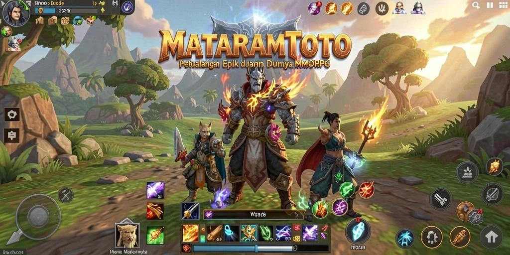Gameplay seru MATARAMTOTO di dunia fantasi yang luas.