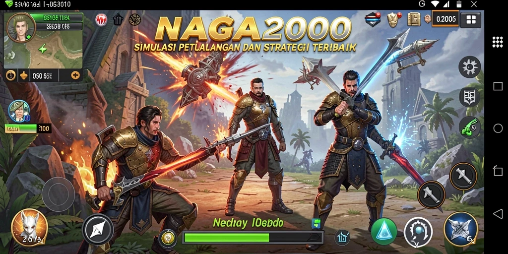 Tampilan gameplay NAGA2000 dengan grafis menarik dan mekanika simulasi
