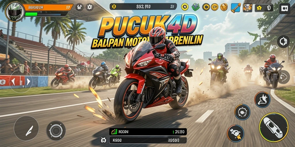 Gameplay seru balapan motor di PUCUK4D dengan grafis yang menakjubkan.