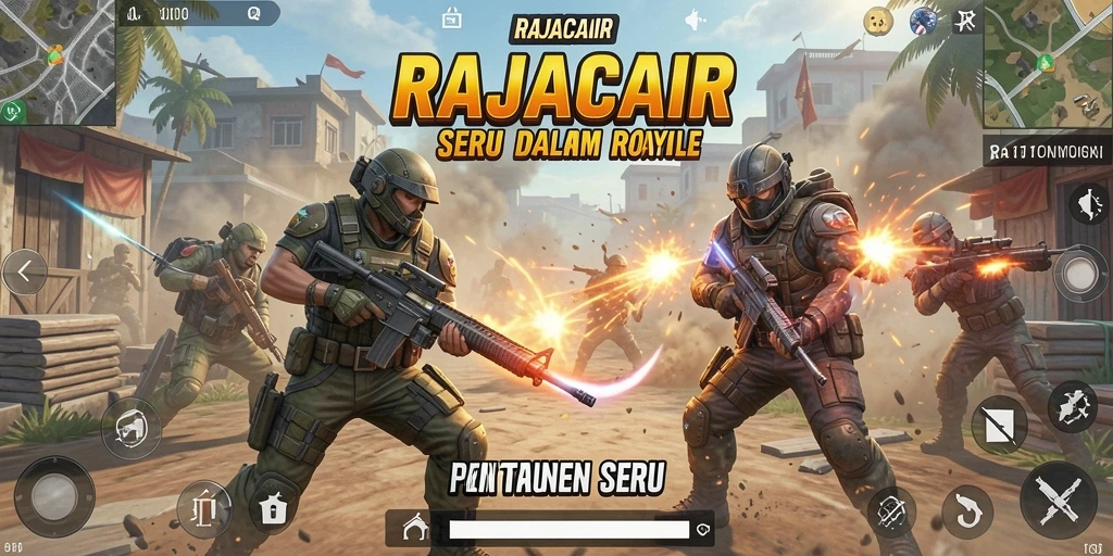 Tampilan seru gameplay RAJACAIR di medan pertempuran Battle Royale.