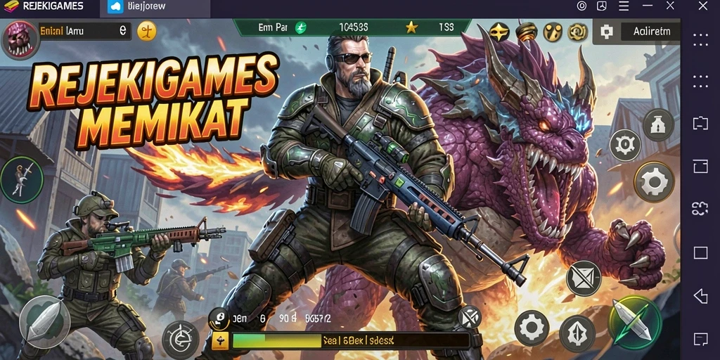 Gameplay intens dari REJEKIGAMES yang penuh aksi.