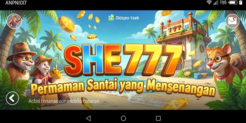 Tangkapan layar gameplay SHE777 yang penuh warna dan menarik.