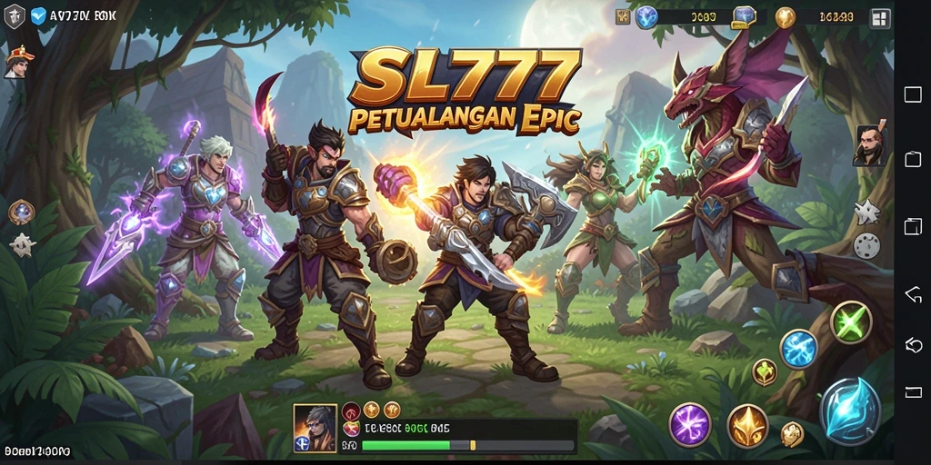 Tampilan gameplay SL777 dengan karakter dan petualangan yang menegangkan.